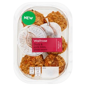 Waitrose Duck & Pork Bites, Plum Sauce