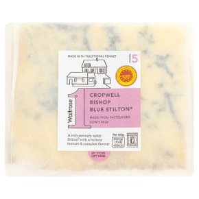 Waitrose 1 cropwell bishop blue stilton cheese, strength 5