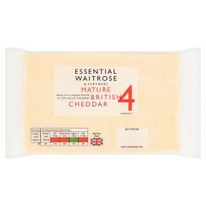essential Waitrose English Mature Cheddar Strength 4