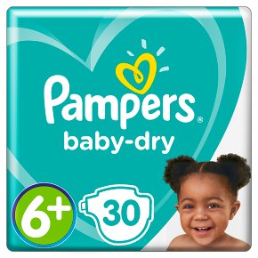 Pampers baby-dry 6+ extra large 16+ kg