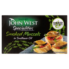 John West Smoked Mussels in Sunflower Oil
