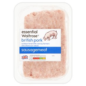 essential Waitrose British pork sausagemeat