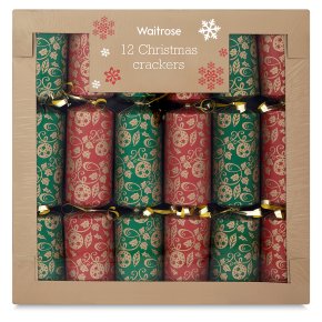 Waitrose Christmas Crackers Red/Green - Waitrose