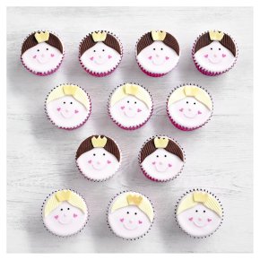 12 Princess Cupcakes