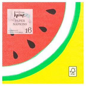 Waitrose Fruity Napkins 33cm x 33cm