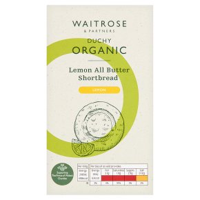 Waitrose Duchy Organic Sicilian lemon all butter shortbread