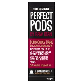 Perfect Pods by Raw Bean 10 Deliciously Dark