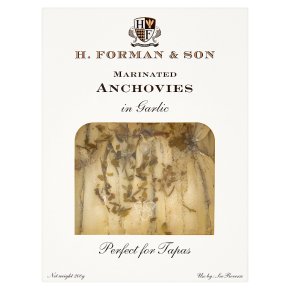 H. Forman & Son marinated anchovies with garlic