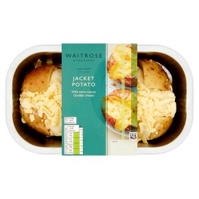 Waitrose 2 Cheesy Filled Jacket Potatoes