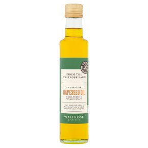 Waitrose Leckford Estate cold pressed rapeseed oil