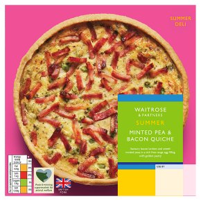 Waitrose Minted Pea and Bacon Quiche