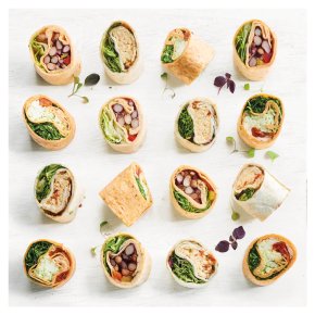 Vegetarian Wrap Platter, 18 pieces