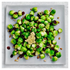 Brussels Sprouts with Cranberry & Roasted Pine Nuts