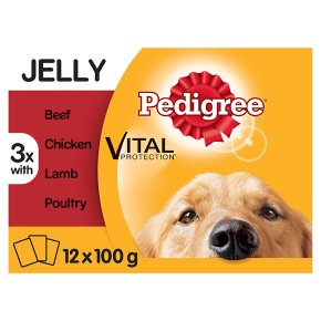 PEDIGREE Dog Pouches Mixed Variety in Jelly 12 x 100g