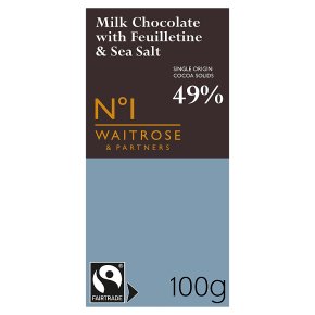 No.1 Milk Chocolate with Feuilletine & Salt
