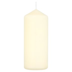 essential Waitrose ivory pillar medium candle