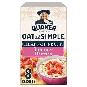 Quaker Oats So Simple Heaps of Fruit summer berries porridge sachets