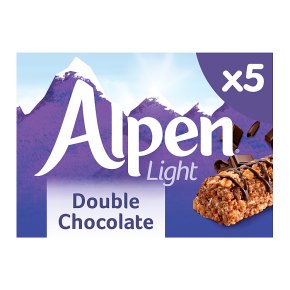 Alpen light double chocolate 5 bars