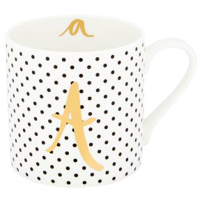 Waitrose 'A' Bone China Mug