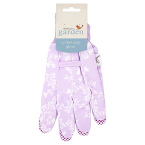 Waitrose Garden Cotton Grip Glove Lilac