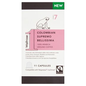 Waitrose 1 Colombian Supremo Bellissima Pods