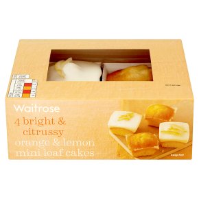 Waitrose orange & lemon mini loaf cakes