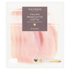 Waitrose Prosciutto Cotto 4 slices