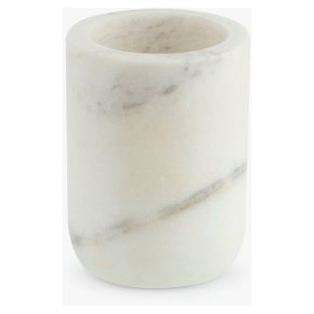 John Lewis White Marble Tumbler