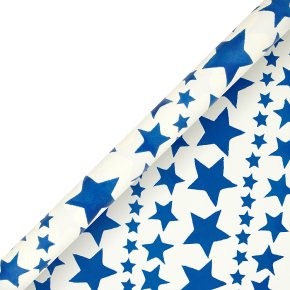 Emma Bridgwater navy star giftwrap