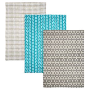 Waitrose Cooking Geometric Tea Towels