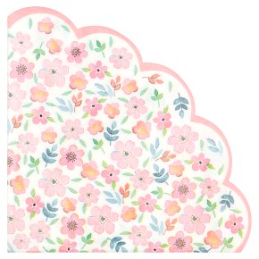 Table Fun Floral Scallop Napkins