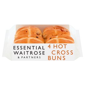 essential Waitrose hot cross buns