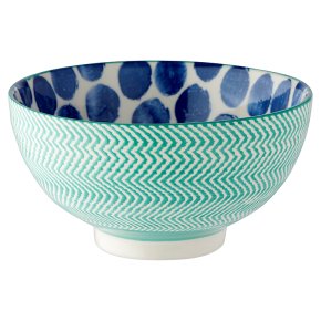 Waitrose Fusion Medium Teal Bowl