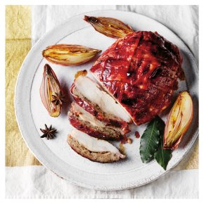 Turkey Breast Joint with Plum Stuffing and a Plum Glaze