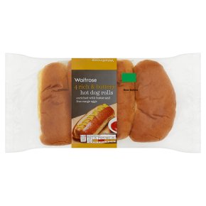Waitrose Rich & Buttery Hot Dog Rolls