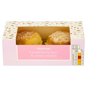 Waitrose Strawberry Jam & Cream Scones
