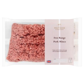 Waitrose 1 British free range lean pork mince