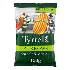 Tyrrells furrows sea salt & vinegar crisps
