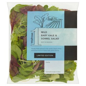 Waitrose 1 Mild Baby Kale & Sorrel Salad