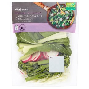 Waitrose Oriental Baby Leaf & Radish Side