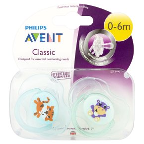 Avent Classic Soothers 0-6m