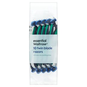 essential Waitrose twin blade razors
