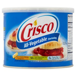 Crisco all-vegetable shortening