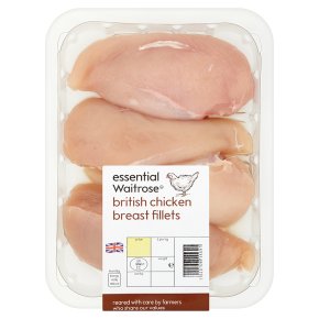 essential Waitrose 3-5 British chicken breast fillets