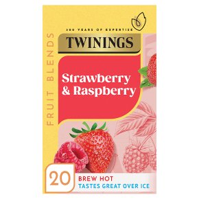 Twinings strawberry & raspberry 20 tea bags
