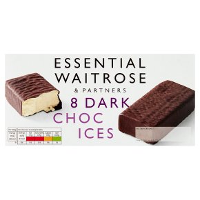 essential Waitrose dark choc ices