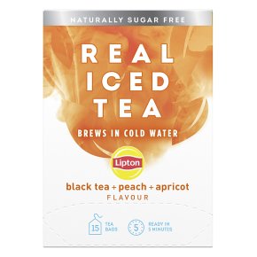 Lipton Real Iced Tea Black Tea, Peach, Apricot 15s