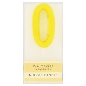 Waitrose Cooks' Homebaking Number 0 Candle