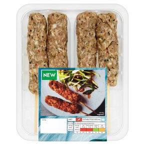 Waitrose 4 Lemongrass, Chilli & Lime Pork Kebabs