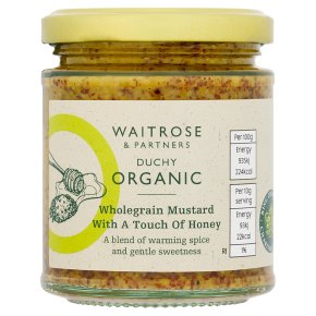 Waitrose Duchy Organic wholegrain mustard with honey